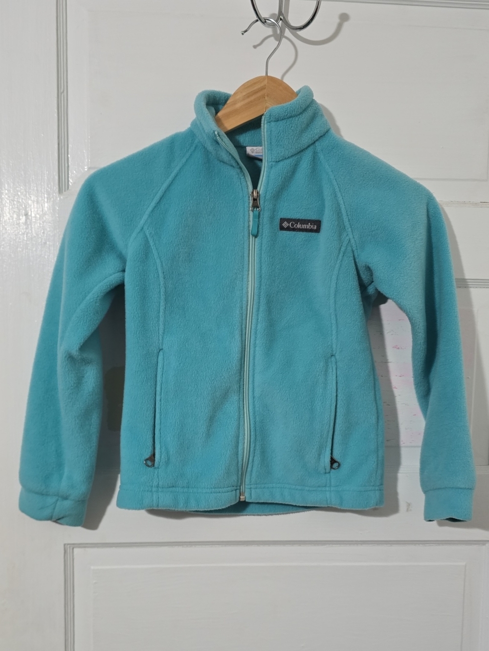 Columbia Girls' Light Blue Full-Zip Fleece Jacket